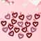 4" Shimmering Tinsel Hearts Valentine's Day Hanging Wall Décor, 18ct.